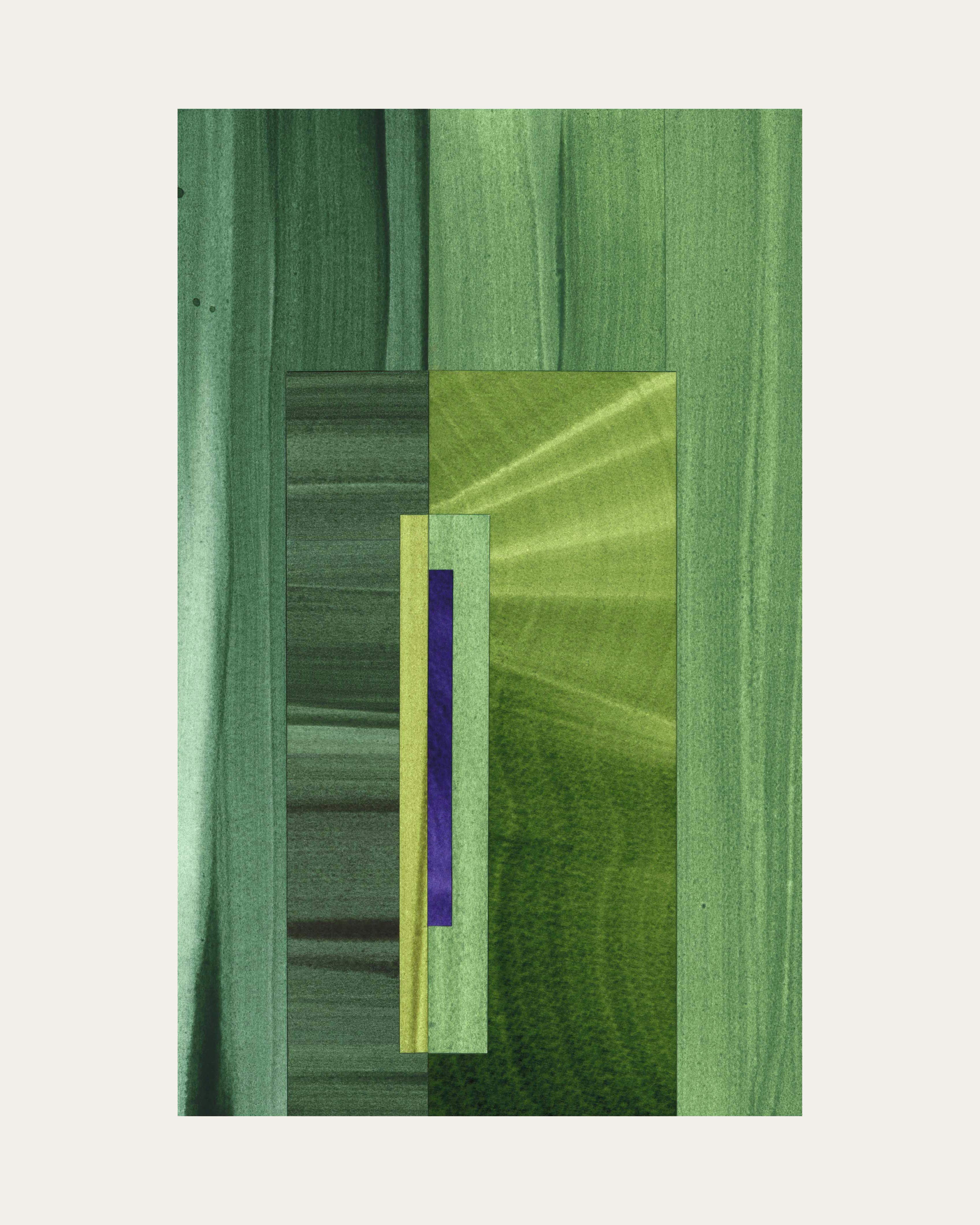 Green Geometric abstract artwork