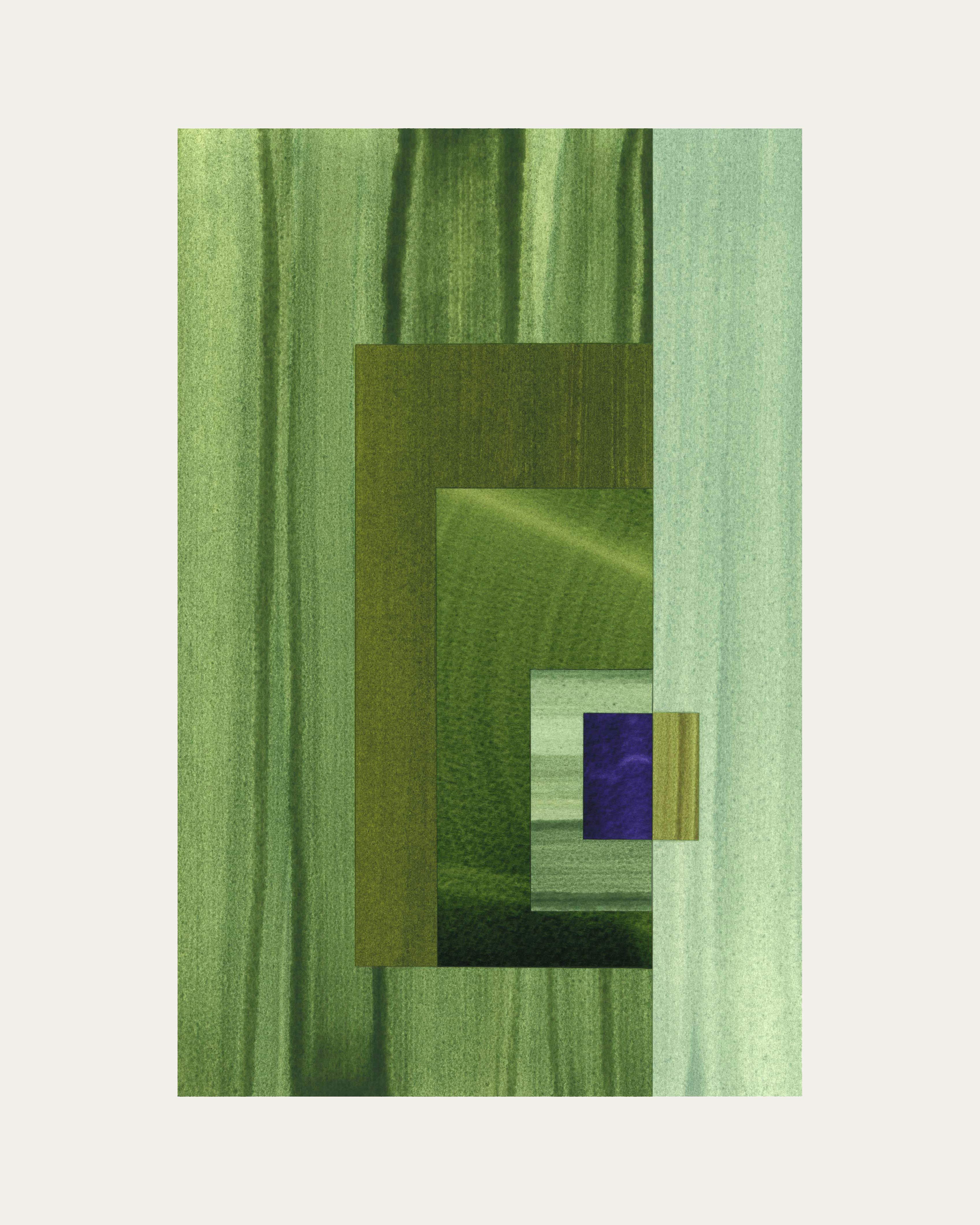 Green Geometric abstract artwork